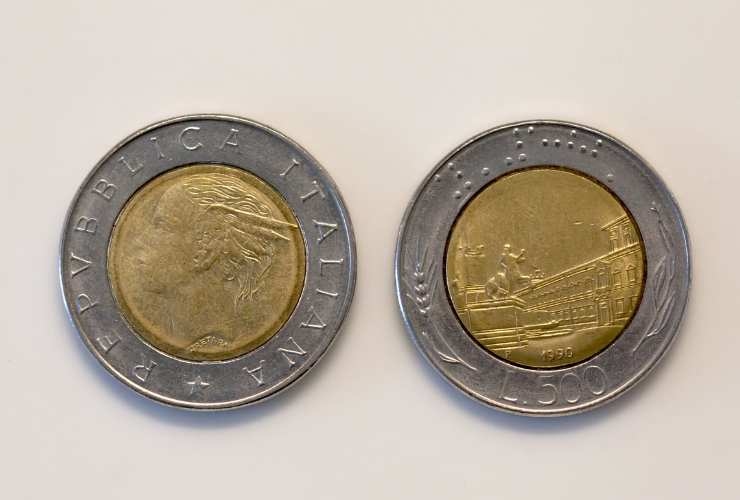 due monete da 500 lire